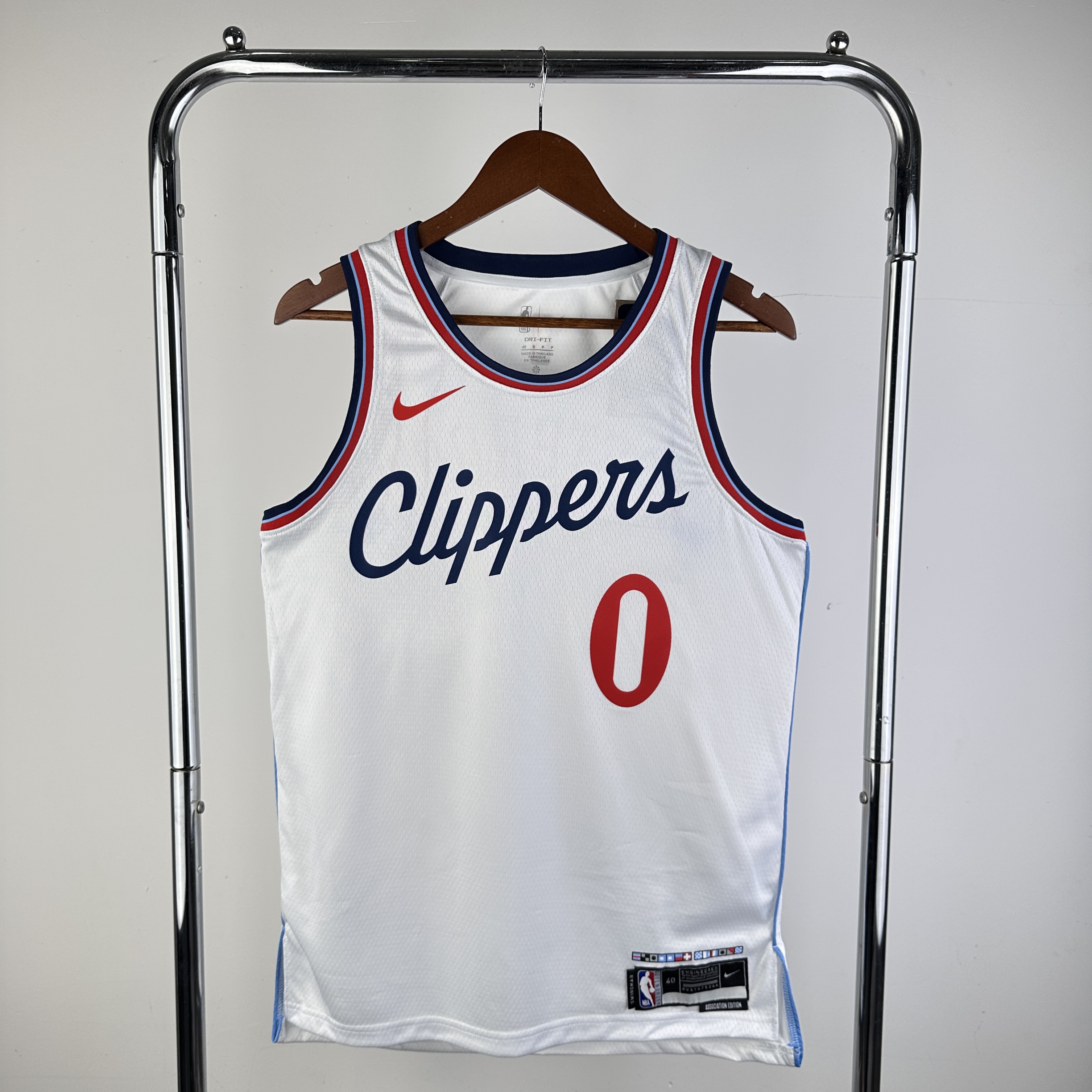 Men Los Angeles Clippers #0 Westbrook White Season Nike 2024 NBA Jersey